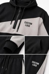 Conjunto Deportivo Personalizado para Hombre con Capucha, Bloques de Color, Manga Larga, Ropa Deportiva Informal con Pantalones con Cordón, Logotipo Personalizado, Sudadera con Capucha Personalizada - Product Image 5
