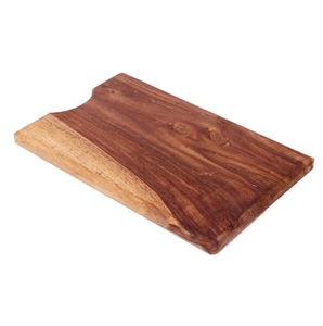 Tabla de Cortar de Madera de Acacia Ecológica y Sostenible, Tabla de Cortar de Madera de Fruta, Artículo Decorativo, Tabla de Cortar con Acabado en Nogal - Product Image 3
