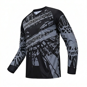 เสื้อเจอร์ซีย์จักรยานเสือภูเขาสำหรับผู้ชาย น้ำหนักเบา ระบายอากาศได้ดี แห้งเร็ว แขนยาว กันลม ไร้ตะเข็บ เหมาะสำหรับปั่นจักรยานบนถนนและเสือภูเขา - Product Image 3