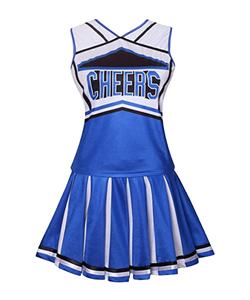 Uniformes de cheerleading personnalisés de haute qualité, sublimés, 100% soie, style jupe, ensemble unisexe, détail strass, haut personnalisé, logo OEM - Product Image 1