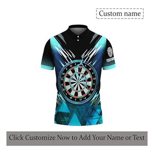 Maillots de sport personnalisés de haute qualité à séchage rapide pour équipes, maillots de fléchettes, maillots de bowling, uniformes d'équipe à impression numérique, polos - Product Image 4