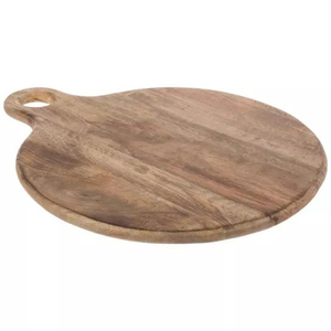 Tabla de Pizza de Madera Personalizada al por Mayor con Asa, Bandeja Multifuncional para Servir y Tabla de Cortar para Pizza - Product Image 3