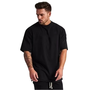 Wholesale Price Premium Plus Size Oversized Men T-<b>Shirt</b> Heavyweight Cotton Eco-Friendly Breathable Quick Dry Custom Printed - Product Image 3