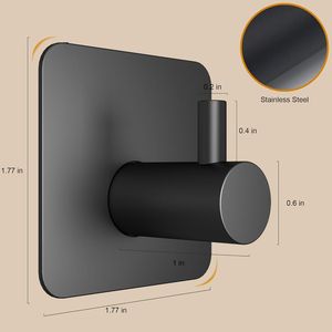 Set di 6 Ganci Adesivi Resistenti e Impermeabili per Doccia e Asciugamani, per Bagni, Cucine, Uffici - Appendiabiti Pratici - Product Image 3