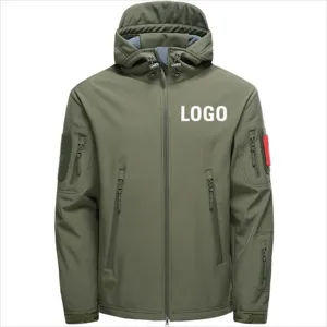 2022 new wholesale men winter stretch softshell jacket custom logo impermeable waterproof fleece soft shell jacket