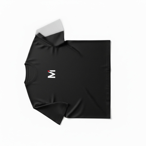 เสื้อยืดคอตตอนทรงบ็อกซี่ผู้ชาย เนื้อผ้าหนา ทรงหลวมไหล่ตก สไตล์สตรีทแวร์ พิมพ์โลโก้แบรนด์ได้ตามสั่ง เสื้อเปล่าไซส์ใหญ่ - Product Image 4