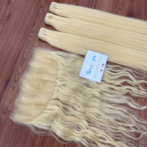 Extensiones de cabello vietnamitas 613, mechones de cabello humano virgen rubio, mechones de cabello natural ondulado listos para enviar - Product Image 6