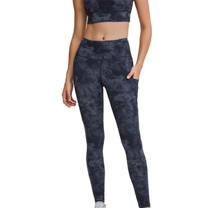 Legging de sport pour femme en gros, haute qualité, tricoté, taille mi-haute, respirant, écologique, séchage rapide, coupe ajustée, longueur intégrale - Product Image 2