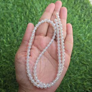 Perles de diamant moissanite blanches de 6 mm, facettées, pour la création de bijoux - Product Image 1