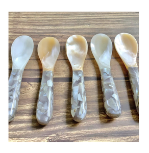 Stylish Mother of Pearl <b>Spoon</b> Handmade <b>Spoon</b> for Ice Cream Dessert and Caviar <b>Serving</b> - Product Image 1