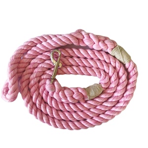 Light Pink Ultra Cotton Rope Dog <b>Leash</b> - Product Image 1