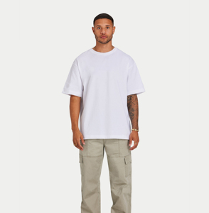 Camiseta de Algodón Puro para Hombre, Personalizada al por Mayor, 280GSM, Estilo Urbano, Corte Holgado, Manga Corta, Talla Grande - Product Image 5