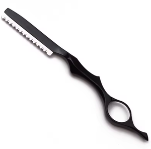 Wholesale Professional Vintage Stainless Steel Beard Cutting Shaving Razor Custom Barber Single Edge Throat Razor Wood Handle - Product Image 2