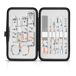 Wholesale Girls Manicure <b>Pedicure</b> <b>Set</b> Stainless Steel Nail Clippers Beauty Personal Nail Care Tool Kits With Travel Case - Product Image 1
