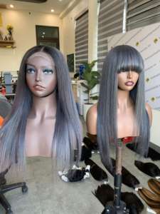 Vietnamita-pelucas de cabello humano 100% Real, pelo liso de hueso de lujo, precio al por mayor - Product Image 2