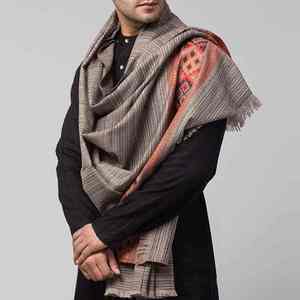 Châle en laine pour homme, vente en gros, haute qualité, laine douce, blanc, style traditionnel, pour l'hiver, châle musulman pour homme, chaud, en pure laine - Product Image 2