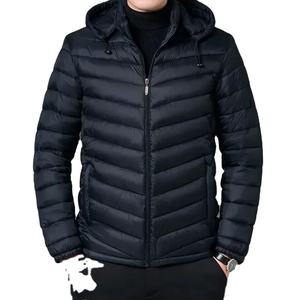 Chaqueta de invierno ligera informal para hombre, nuevo abrigo Parka acolchado con estética externa cálida y acogedora para la temporada - Product Image 5