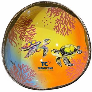 Tazones de Cáscara de Coco con Diseño de Tortuga, Personalización de Alta Gama, Mejores Precios, Descuento por Volumen, Pago Seguro, Socios B2B Flexibles - Product Image 1