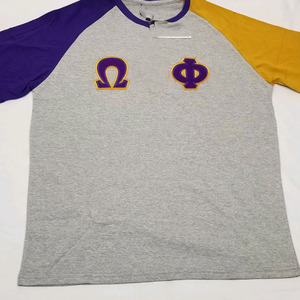 T-shirt Ringer en Chenille Col Rond Coupe Classique Omega pour Homme – Vêtements de Fraternité Personnalisés Greek Life – Écologique Anti-UV 100% Coton - Product Image 6