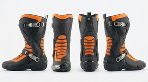 Pro Felt Safety Footwear Motorcycle Riding <b>Boots</b> Anti-Slip Protective Racing Shoes Breathable Waterproof Motorbike Safety Gear - Product Image 4