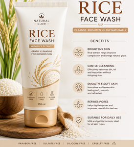 Limpiador Facial de Arroz con Extracto de Arroz, Hidratante y Control de Grasa, con Antioxidantes, Proveedor al por Mayor de Productos para el Cuidado de la Piel OEM/ODM - Product Image 3