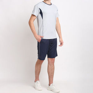 Costume deux pièces vintage pour homme, couleur unie, tissu en coton et polyester de qualité supérieure, coupe décontractée, confortable pour l'été - Product Image 2