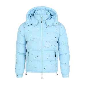 High Quality Canvas <b>Men's</b> <b>Puffer</b> <b>Jacket</b> Winter Wear Lightweight Breathable Stand Collar Front Logo Warm Casual Outdoor <b>Jacket</b> - Product Image 1