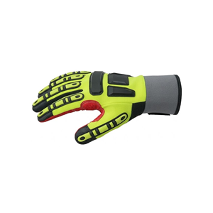 Gants de mécanicien rembourrés à doigts complets pour la manipulation d'outils, avec rembourrage des jointures et de la paume, poignet réglable, logo personnalisé, OEM, ODM, marque privée - Product Image 6