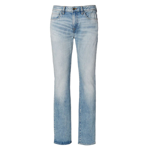 Men <b>Super</b> Comfy Straight <b>Stretch</b> Pants Jersey Denim Five Pocket Light Washed <b>Jeans</b> - Product Image 4
