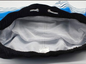 Shorts de bain pour homme, imperméables, respirants, à séchage rapide, avec doublure en mesh, fermeture à cordon, poches latérales - Product Image 5