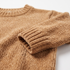 Men Breathable Ribbed Knit Crew Neck Sweater Long Sleeve <b>Pullover</b> Solid Cotton Logo <b>Jumper</b> for Fall Winter - Product Image 4
