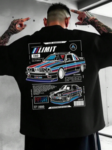 T-shirt formel pour homme OEM 100 % coton, qualité supérieure, motif, col en V, grande taille, épaules tombantes, coupe classique, manches courtes, tricoté - Product Image 2