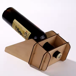 Soporte de vino de madera hecho a mano más vendido, estante decorativo para botella y vidrio para decoración de cocina y hogar - Product Image 2