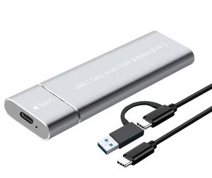 กล่องใส่ SSD M.2 NVMe NGFF แบบพกพาภายนอก ชนิด Type C  วัสดุโลหะ - Product Image 1