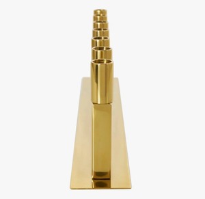 Elegant Gold <b>Iron</b> <b>7</b>-Candle Candelabra Rectangular Design Handmade Eco-Friendly Home Decoration Holder - Product Image 2