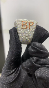 Custom Moissanite Championship <b>Mens</b> <b>Ring</b> Yellow Gold Iced Out Statement <b>Ring</b> Hip Hop Luxury Jewelry Gift - Product Image 4