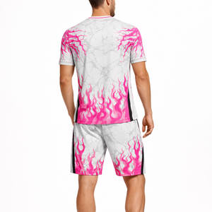 Conjunto de Uniforme de Fútbol Personalizado con Impresión de Nombre y Número, Camiseta de Fútbol de Malla Transpirable, Ropa Deportiva al por Mayor de Fábrica - Product Image 3