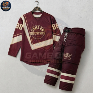 2026 New Trendy Professional Team Jersey and Pants OEM Wholesale Rate Manufacturer Custom Sublimated Ice Hockey Uniform Sets - Product Image 4