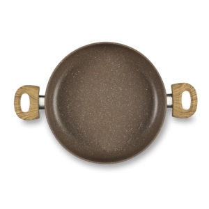 Sartén Excelsa de Madera y Piedra con Revestimiento Antiadherente de Aluminio, 43x7.5x28 cm, Color Marrón, Apta para Cocina - Product Image 3
