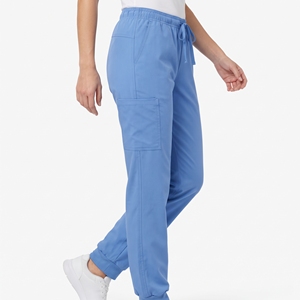 Unisex Medical Scrub Sets Knitted Cotton Polyester Drawstring Elastic Waist Hospital Work Pants with <b>Pocket</b> for Healthcare <b>Staff</b> - Product Image 2