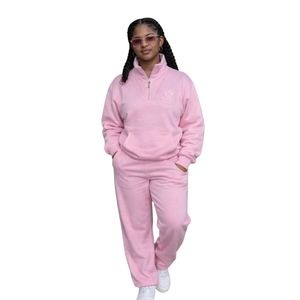 Pink Pearl Zip <b>Jacket</b> Women Casual Fleece <b>Jacket</b> Fashion Outerwear Full Zip Sweatshirt Top Comfortable Daily Wear Apparel - Product Image 1