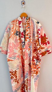 Elegant Gown Cotton <b>Kimono</b> Soft and Comfortable Bath Robe <b>Beach</b> Wear Gift for Her Floral Print Robe New Design <b>Kimono</b> Robe - Product Image 2