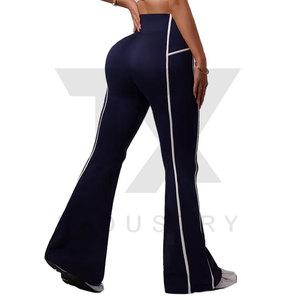 Nuevos Leggings de Yoga de Cintura Alta para Mujer, Tallas Grandes, Transpirables, de Spandex/Poliéster, Personalizables, Fitness, Moda, Sexy, Venta al Por Mayor, Negros - Product Image 4