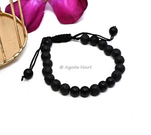 Pulsera de piedras preciosas de ágata pulida de 10MM tallada amor curación estilo Feng Shui Triple protección grabado ecológico hogar - Product Image 6