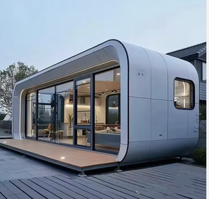 <span class=keywords><strong>Casa</strong></span> Container di Lusso in Acciaio Stile Apple Pod Prefabbricata per Hotel e Ville, Soluzioni per Case Piccole, Camere da Letto, Uffici e Officine - Product Image 4