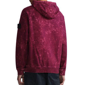 Sweat à capuche personnalisé pour homme, épais, vintage, hiver, en polaire, coupe classique, respirant, effet délavé, imprimé uni, impression numérique - Product Image 6
