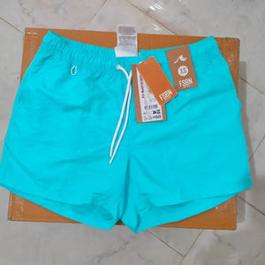 Joggers ecológicos de verano para hombre, pantalones cortos de mezclilla informales de patrón sólido para gimnasio, malla transpirable, Reversible, ajustado, entrenamiento personalizado - Product Image 1