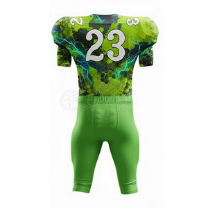 Uniforme de football américain de haute qualité, sublimé, avec coutures robustes et ajustement flexible pour les joueurs actifs - Product Image 3