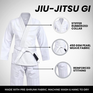 BJJ Kimono Heavyweight 10oz Stretch Washed-Reinforced Stitching for Kata and Kumite in Traditional Dojos - Product Image 5