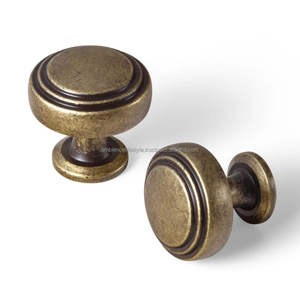 Perillas de latón estilo herencia, perfectas para muebles antiguos, gabinetes y cajones, preservando el estilo interior cultural. - Product Image 3